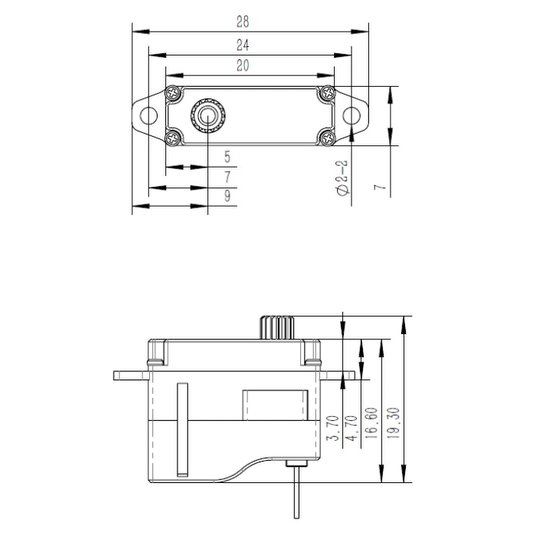 KST X06 V6 Servo - 1.8Kg.cm 0.07s 6.4g 7mm